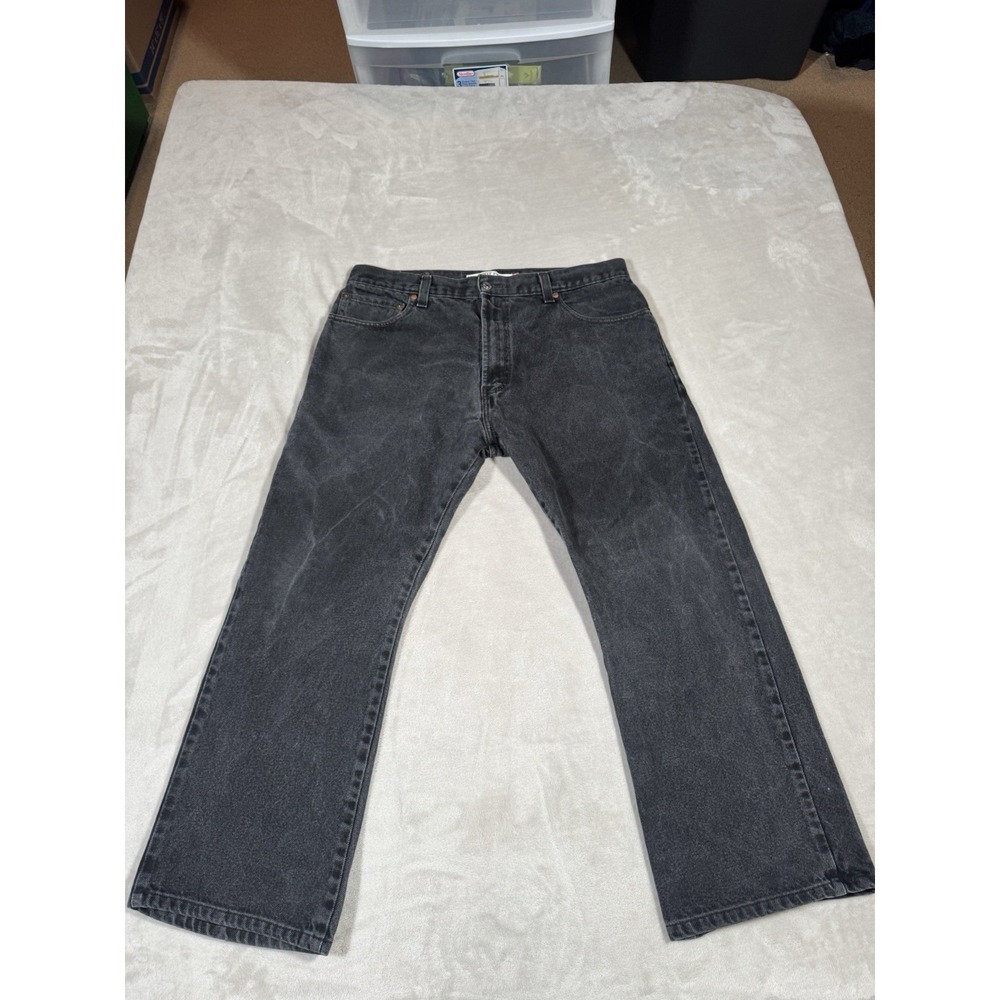 Vintage Y2K Levis 517 Jeans Size 36x30 (Fit 34x27) Black Bootcut